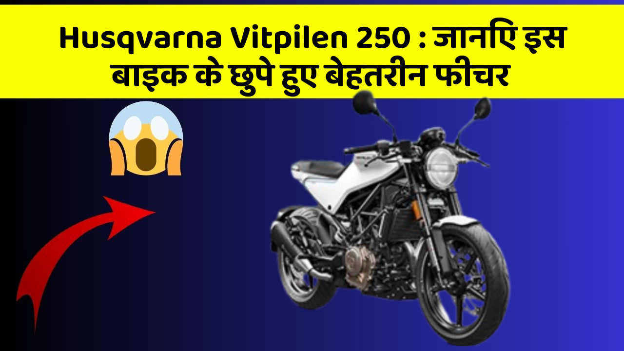 Husqvarna Vitpilen 250:जानिए इस बाइक के छुपे हुए बेहतरीन फीचर