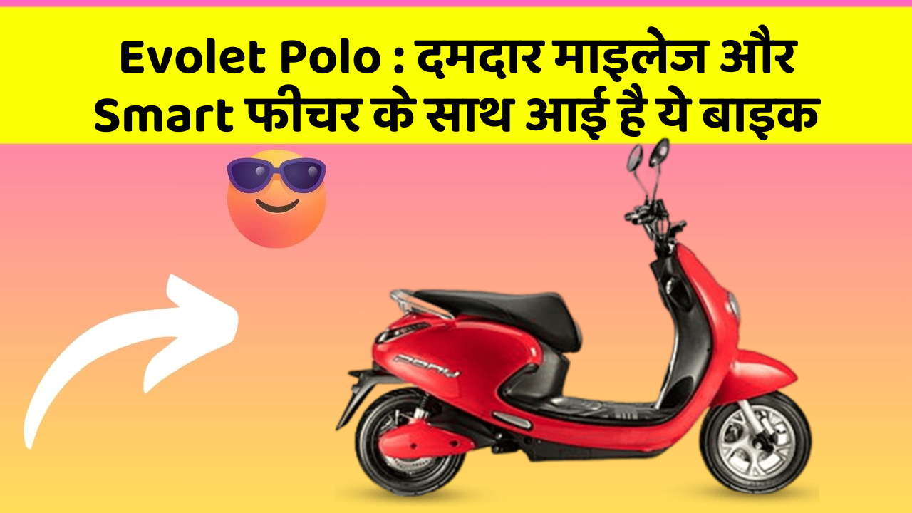 Evolet Polo: दमदार माइलेज और Smart फीचर के साथ आई है ये बाइक